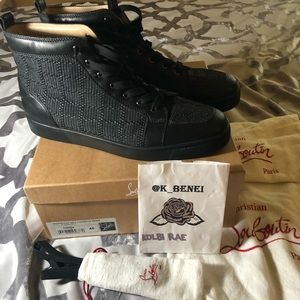 Mens Christian Louboutin high top Rantus Flat Calf